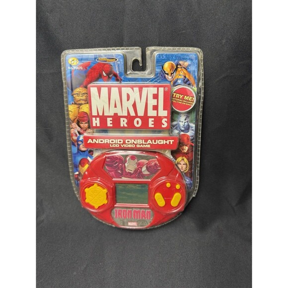 Marvel Heroes Iron Man Android Onslaught LCD Handheld Video Game 2006 NEW - Picture 1 of 8